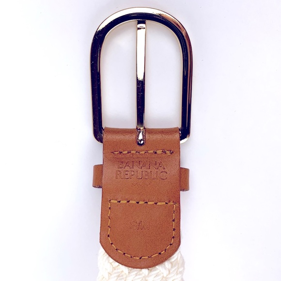 Banana Republic braided cotton cord belt, size S/M - Picture 2 of 5